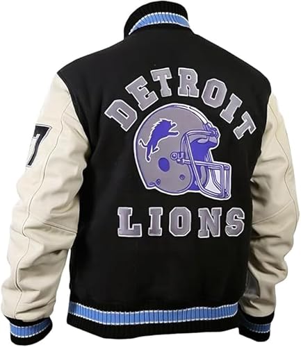 Detroit Beverly Hills Cop Varsity Jacket Men's - Axel Foley Lions Baseball Wool Varsity Jacket2