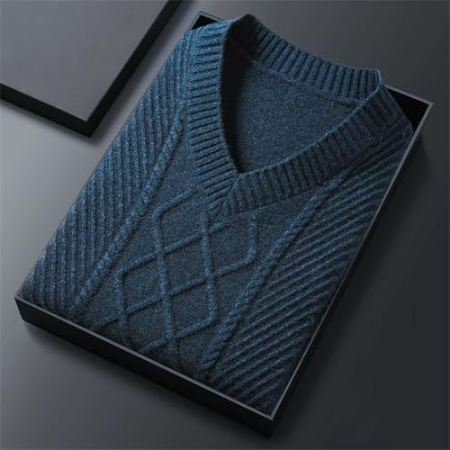 Fashionable and Winter V-Neck Men's Sleeveless Vest Warm Slim Fit Winter Pullover3