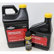 Genuine Briggs & Stratton 30W Engine Oil - 66 Oz. 100028 & 100005 and Fuel Treatment