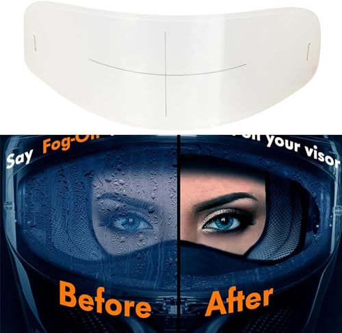 Helmet Anti-Fog Visor Insert Motorrad Anti Fog Film - Universal Fit Helmvisiere Nebelbeständige Folie Clear Shields Lens Insert 27cm x 9cm Helmet Anti-Fog Visor Insert Motorrad Anti Fog Film - Universal Fit Helmvisiere Nebelbeständige Folie Clear Shields Lens Insert 27cm x 9cm