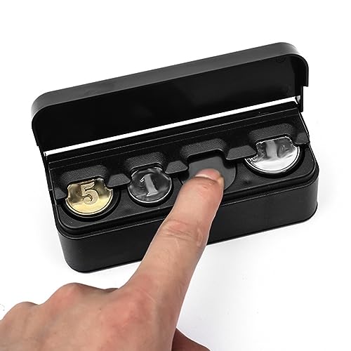 Set 2 cajas plásticas para monedas para carro miniatura 6