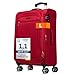 Cocoono Monterrey 360° Drehbarer Koffer - TSA-Zahlenschloss, Teleskopgestänge, RV-Dehnfalte, 8 Rollen, Adressfeld (rot, L)
