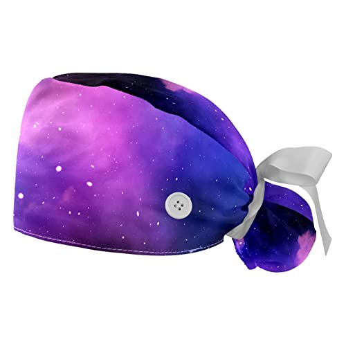 Casquettes de travail pour femmes et hommes imprimé ciel étoilé cosmique