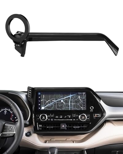 Car Phone Mount for Toyota Highlander 2020 2021-2023 2024 2025 Accessories 8-inch Screen Compatible with Magsafe Cell Phone Holder 360° Rotation Phone Cradles Not Affect Air Vent (Not fit 12.3 inch)