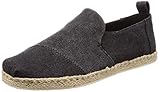 TOMS Herren Deconstructed Alpargata Rope Flache Slipper, SCHWARZ, 43 EU