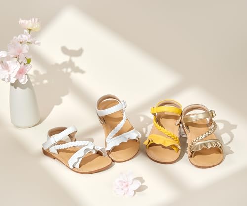 Image of GINFIVE Toddler Girls Sandals Girls Toddler Sandals Little Girls Kids Shoes
