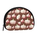 Realistic Garlic Print Coin Purse - Mini Coin Purses for Women, Cute Small Change Purse Coins Pouch