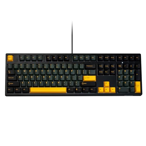 Akko 3108 V3 Mechanische Tastatur, USB Typ-C kabelgebunden, 100% US-Layout, Hot-Swap-fähig, RGB-Beleuchtung nur in Weiß, mit PBT-Double-Shot-Tastenk