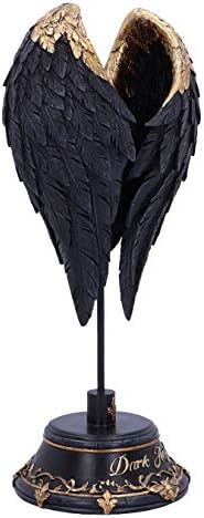 Nemesis Now Dark Angel Gothic Fallen Fae Wing Figurine, Black, 26cm