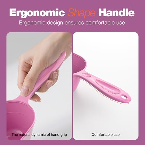 image for Fenenik Pet Food Scoop 2 Pack, Dog Cup Capacity Cat Food Scooper With 