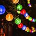 Produktbild Uping® Led Lichterkette 20er Batterienbetriebene Lampions Laterne für Party, Garten, Weihnachten, Halloween, Hochzeit, Beleuchtung Deko usw. 5,8 Meter mit 8 Modi [Energieklasse A+++]