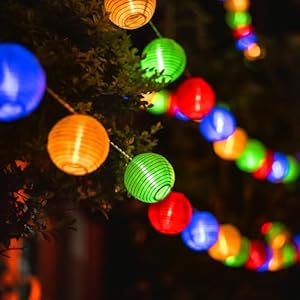 LED Fairy Lights, 20 Battery-Operated Lanterns, Lantern for Party, Garden, Christmas, Halloween, Wedding, Lighting Decoration etc. 5.8 Metres with 8 Modes [Energy Class A+++]