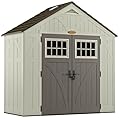Suncast Tremont 8' x 4' Resin Outdoor Patio and Garden Backyard Storage Shed
