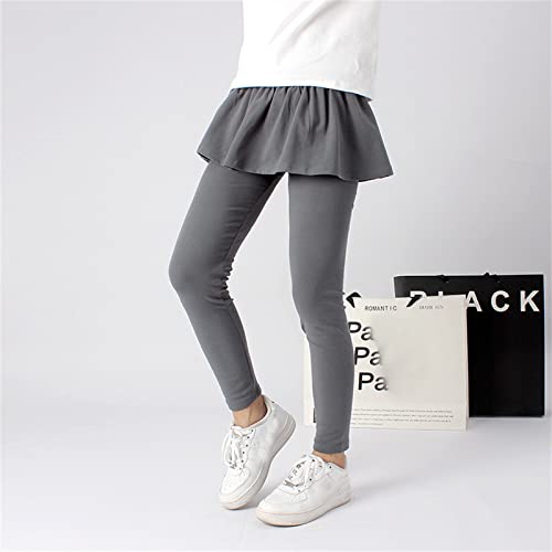 Girls Footless Leggings with Ruffle Tutu Skirt Pants Stretchy Cotton Leggings Toddler Kids Fall Outfits for Dance Gym3