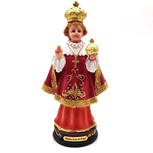 IMAGEM RESINA ESCULTURA MENINO JESUS DE PRAGA 20 CM