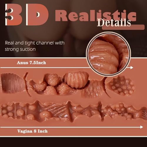 Image of 1:1 Hip-to-Waist Ratio Full Body Sex Doll Silicone Doll, Full Size Sex Dolls for Man Soft Chest Female Torso Love Doll Life Size Sex Dolls Sexy Butt Adult Sex Toys, US in Stock