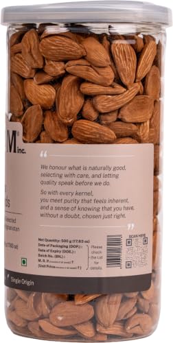 Image of Lagom Mamra Almonds 1 kg | Premium Afghan Mamra Badam | Medium Sized, Rich & Naturally Nutty | No Added Preservatives | Vegan, Gluten Free, Non-GMO