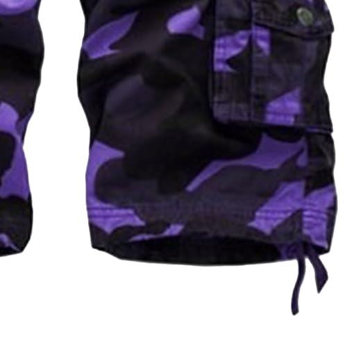 Shorts cargo casual hombre con cierre y bolsillos miniatura 5