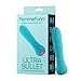 Femme Funn Ultra Bullet Vibrators - Discreet Female Sex Toy with 20 Powerful Vibration Modes - Waterproof, Whisper Quiet, Extra Soft Mini Bullet Vibrator Adult Toys with USB Magnetic Charging (Aqua)