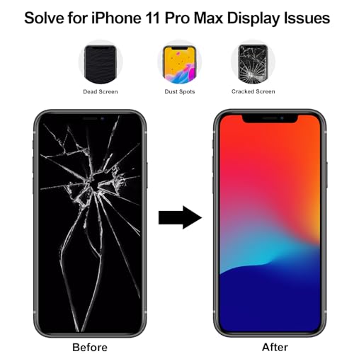 Écran pour iPhone 11 Pro Max tactile 3D bloc complet assemblé avec capteurs et outils