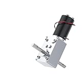 BQLOPOIQWZ Single 12V 16RPM 5840-31ZY Dual Shaft DC Electronic Starter High Torque 70KG.CM All Metal Gear D Shaft Worm Gear