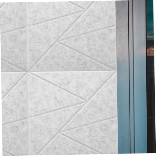 KESYOO 6pcs paneles acústicos autoadhesivos de alta densidad para reducción de ruido en paredes, espuma insonorizante para casa y oficina, negro, aislamiento acústico para sala de juegos y estudio de grabación miniatura 6
