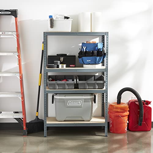 Trestles 36 X 60" Multipurpose 4 Tier Adjustable Storage Metal Frame Shelving Unit Boltless Utility Rack For Warehouses And Garages, 500 Lb Capacity #TOP1