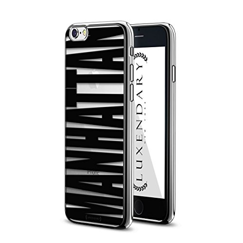 Luxendary Design Chrome Series Case for Iphone 6/6S, Manhattan, Bold Black
