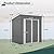 Favfurish 6x4FT Storage Shed with Lockable Door,Heavy Duty Outdoor Metal Sheds with Punched Vent, Waterproof Tool Sheds for Garden,Backyard,Lawn,Easy to Assemble,Gray
