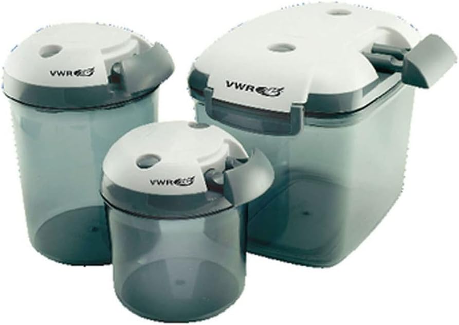 VWR 36934-144 Desi-Vac Container with Manual Vacuum Pump, 16.5 cm Height, 17.8 cm Width, 21.6 cm Length (Pack of 1)