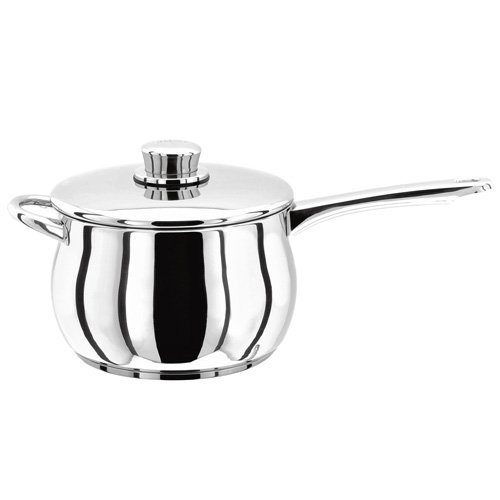 Stellar Classic 18cm Stainless Steel Saucepan Deep, 2.6 Litre Capacity, Induction Ready, Oven Safe, Dishwasher Safe
