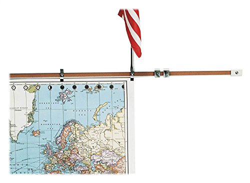 MooreCo inc 1-Inch Map Rail, 10-Feet, Set of 6 (522K)