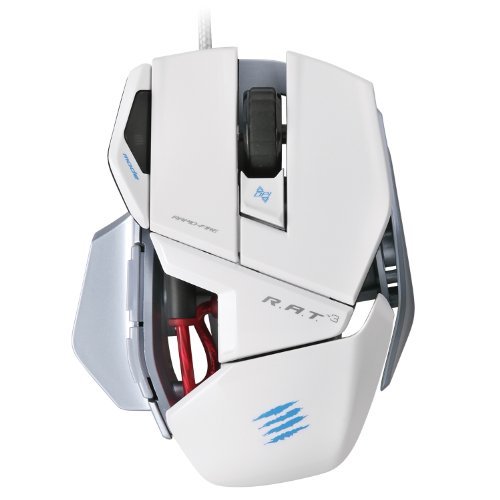 Portable & Gadgets Mad Catz R.a.t.3 Optical Gaming Mouse For Pc And Mac Color: White #TOP5