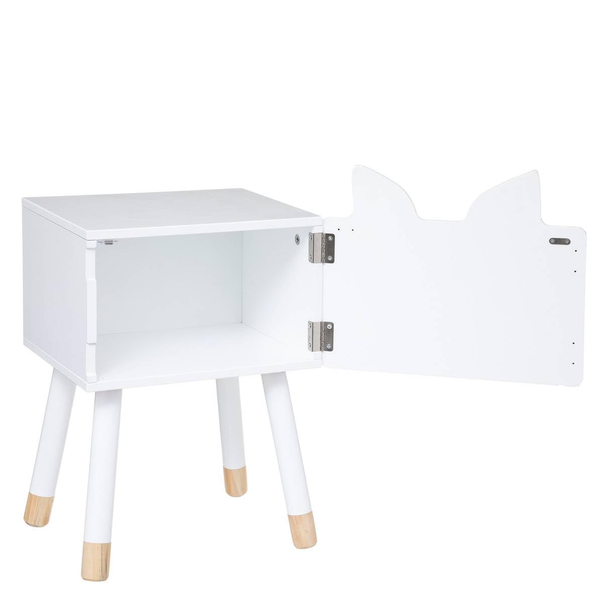 ATMOSPHERA CREATEUR D'INTERIEUR - Comodino per bambini volpe bianca h53cm
