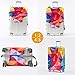 Travelkin Luggage Covers For Suitcase Tsa Approved,Suitcase Cover Protector Fit 18-32 Inch Luggage (Colorful Geometry, L)