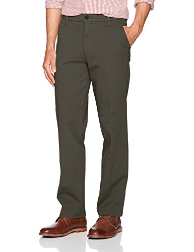 Dockers Men's Straight Fit Workday Khaki Smart 360 Flex Pants, Storm (Stretch)