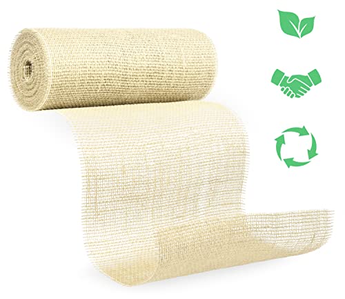 benycs Jute Tischläufer Rolle für Tisch- und Hochzeitsdeko, Tischband aus 100% Natur...