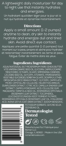 Romer Skincare Moisturize - All Day Hydrating Lotion - Instantly Hydrating, Soothing, Softening Skin, Shea Butter, Hyaluronic Acid, Green Tea, Antioxidant Seed Oils (48Ml/1.7Oz) #TOP6