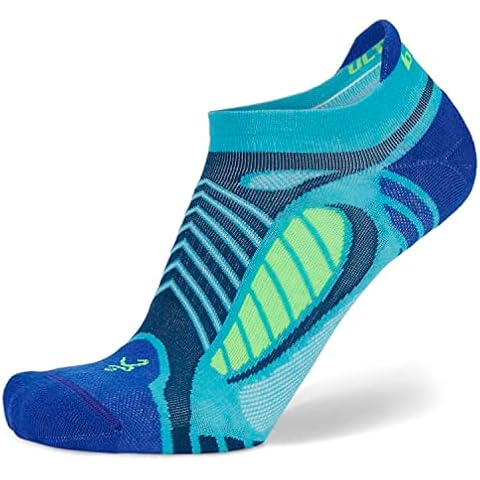 Balega Ultralight Lightweight Performance No Show Athletic Running Socks for Men and Women (1 Pair), Blue Radiance, Large Cover