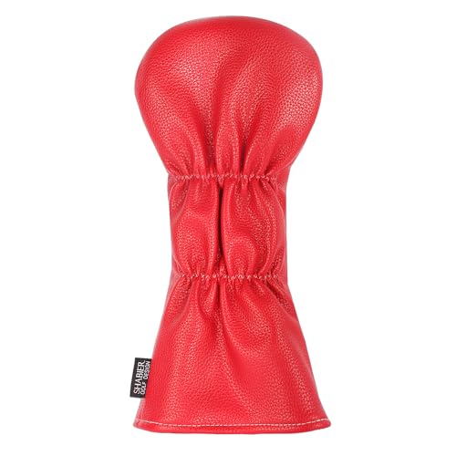 SHABIER Golf Head Cover with Remove Before Flight Design for Golf Club (Red Driver Cover)
