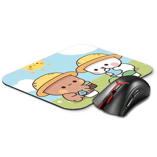 Bubu Dudu Designer Gaming Mouse Pad for Office Laptop/Computer with Super Soft Non-Slip Rubber Base and Lycra Cloth Surface for Silky Touch Rectangle Mix Bubu Dudu Theme AT-V (Design-5)