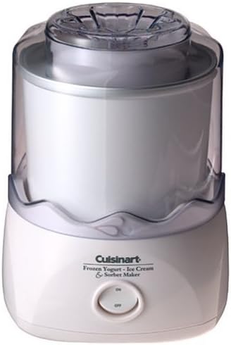 Cuisinart ICE-20 Automatic 1-1/2-Quart Ice Cream Maker, White (Renewed)