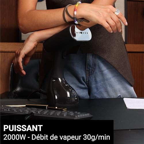 STEAMONE - Steamer Défroisseur à vapeur 2000W 30g/min - Fer portatif - Capacité 260ml - Elimines 99,99% d'impureté - Prêt en 30s - Cable 3m - Format compact - EUST260BV2 S-TRAVEL 2 – Image 3