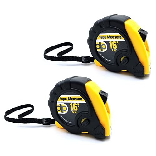16 Foot Tape Measure Pack Of 2 - Yellow - Retractable, Small Measuring Tapes For Kids And Adults #TOP25