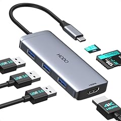Grey 6 Port USB C Docking Station