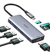 Amazon.com: USB-C Hub Multiport Adapter for MacBook Air/Pro - 6 in