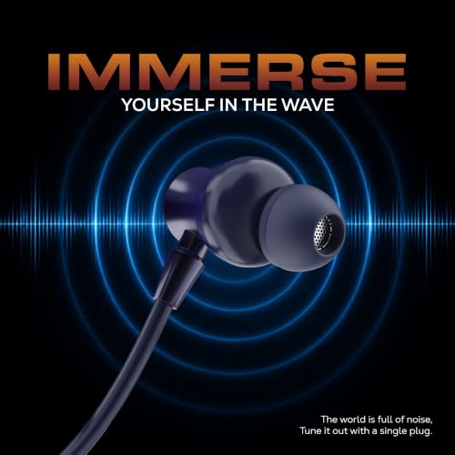 Image of Fairpick FP-WZT-44 Wired Earphone with in-Line Mic & Type-C Plug, Midnight Blue