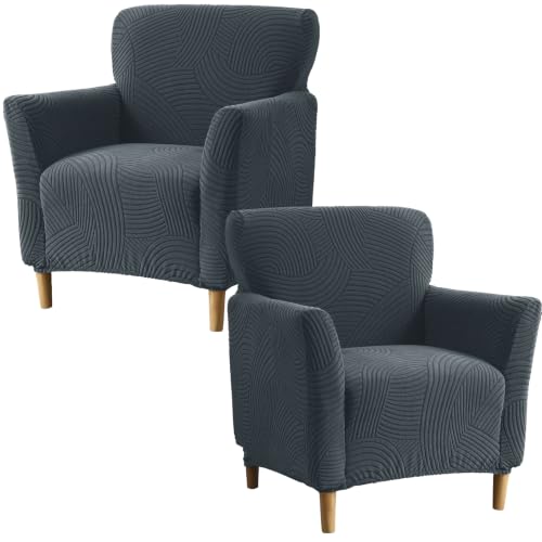GOSTADY Stretch Chair Covers Armchair Slipcovers for Living Room,Dark Gray