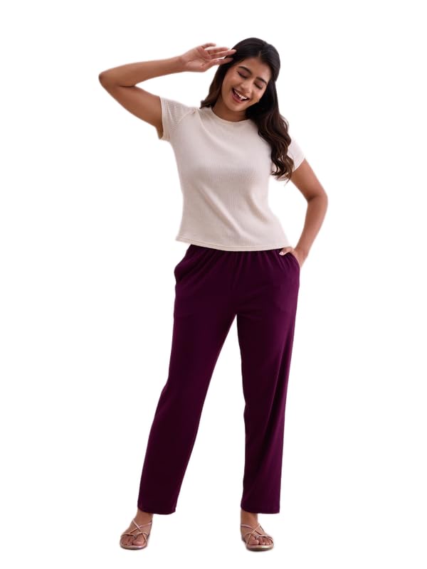 Image of GO Colors Women Rib Pant