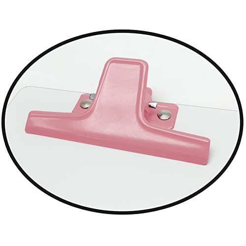 Prancheta MDF Branco A5 (16 cm X 23 cm) com Prendedor Metálico Color (6 Unidades), Acrimet, 118.2 (P